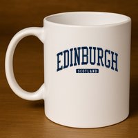 Edinburgh United Kingdom Uk College University Style 11oz C Handle Ceramic Mug