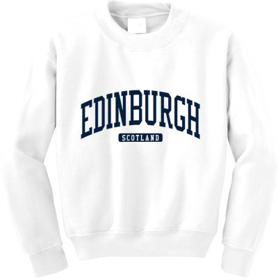 Edinburgh United Kingdom Uk College University Style Kids Sweatshirt