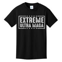 Extreme Ultra Maga Pro Trump 2024 Support Kids T-Shirt