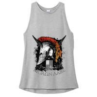 Epic Usa Molon Labe Come And Take Them Spartan 2nd Amendment Ladies PosiCharge Tri-Blend Wicking Tank