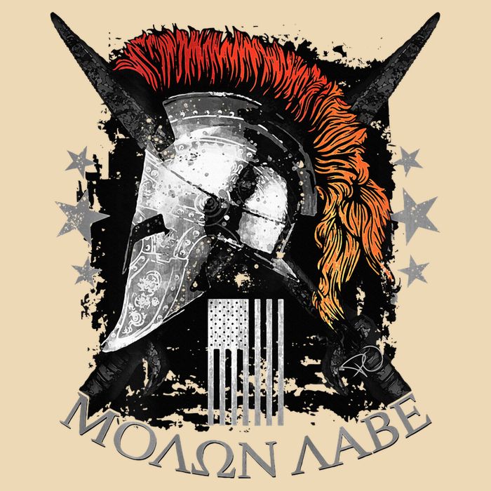 Epic Usa Molon Labe Come And Take Them Spartan 2nd Amendment Drawstring Bag
