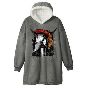 Epic Usa Molon Labe Come And Take Them Spartan 2nd Amendment Hooded Wearable Blanket