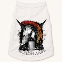 Epic Usa Molon Labe Come And Take Them Spartan 2nd Amendment Doggie Tank