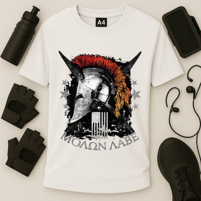 Epic Usa Molon Labe Come And Take Them Spartan 2nd Amendment Performance Shirt