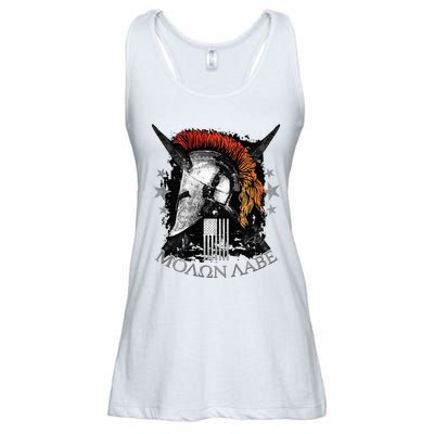 Epic Usa Molon Labe Come And Take Them Spartan 2nd Amendment Ladies Essential Flowy Tank