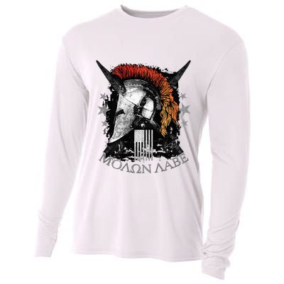 Epic Usa Molon Labe Come And Take Them Spartan 2nd Amendment Cooling Performance Long Sleeve Crew
