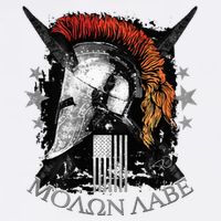 Epic Usa Molon Labe Come And Take Them Spartan 2nd Amendment Youth Performance Sprint T-Shirt