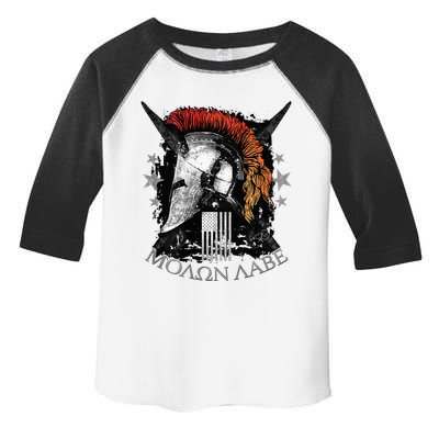 Epic Usa Molon Labe Come And Take Them Spartan 2nd Amendment Toddler Fine Jersey T-Shirt