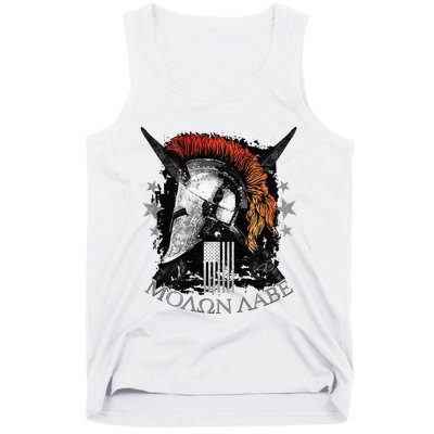 Epic Usa Molon Labe Come And Take Them Spartan 2nd Amendment Tank Top