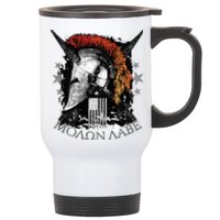 Epic Usa Molon Labe Come And Take Them Spartan 2nd Amendment Stainless Steel Travel Mug