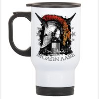 Epic Usa Molon Labe Come And Take Them Spartan 2nd Amendment Stainless Steel Travel Mug