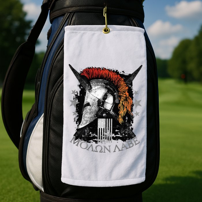 Epic Usa Molon Labe Come And Take Them Spartan 2nd Amendment Golf Towel
