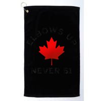 Elbows Up - Never 51 State Canada Flag Stand Strong Golf Towel