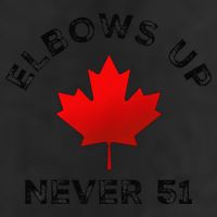 Elbows Up - Never 51 State Canada Flag Stand Strong Golf Towel