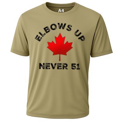 Elbows Up - Never 51 State Canada Flag Stand Strong Performance Shirt