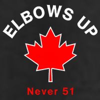 Elbows Up Never 51 Canada Flag Stand Strong 7 Panel Mesh Trucker Snapback Hat