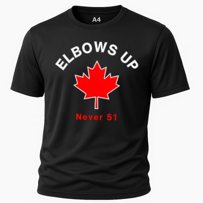 Elbows Up Never 51 Canada Flag Stand Strong Performance Shirt