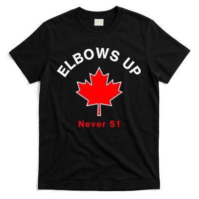 Elbows Up Never 51 Canada Flag Stand Strong T-Shirt