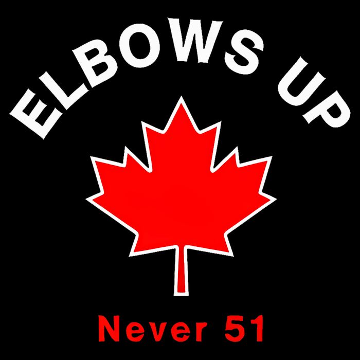 Elbows Up Never 51 Canada Flag Stand Strong Impact Tech Backpack