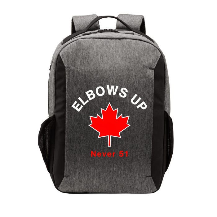 Elbows Up Never 51 Canada Flag Stand Strong Vector Backpack