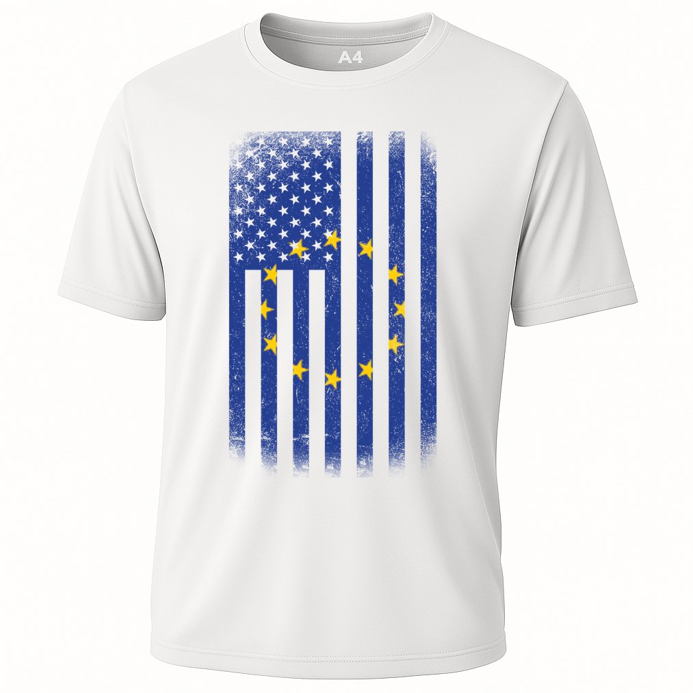 Vintage European Flag Performance Shirt