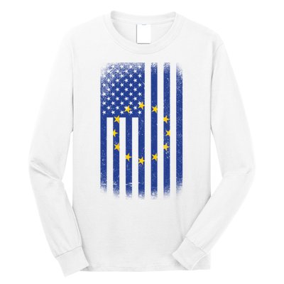 Vintage European Flag Long Sleeve Shirt