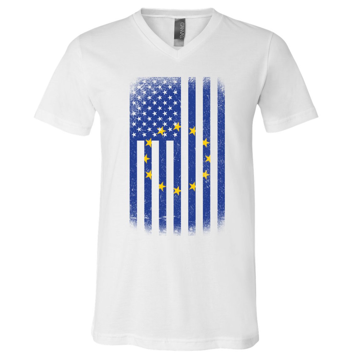 Vintage European Flag V-Neck T-Shirt