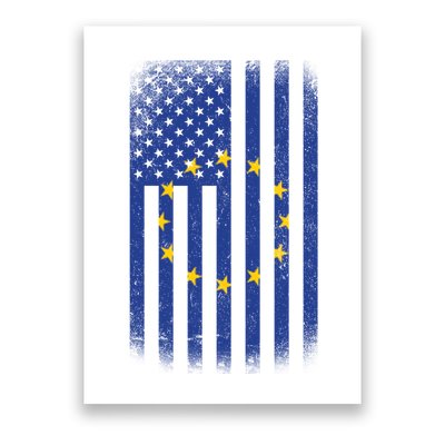 Vintage European Flag Poster