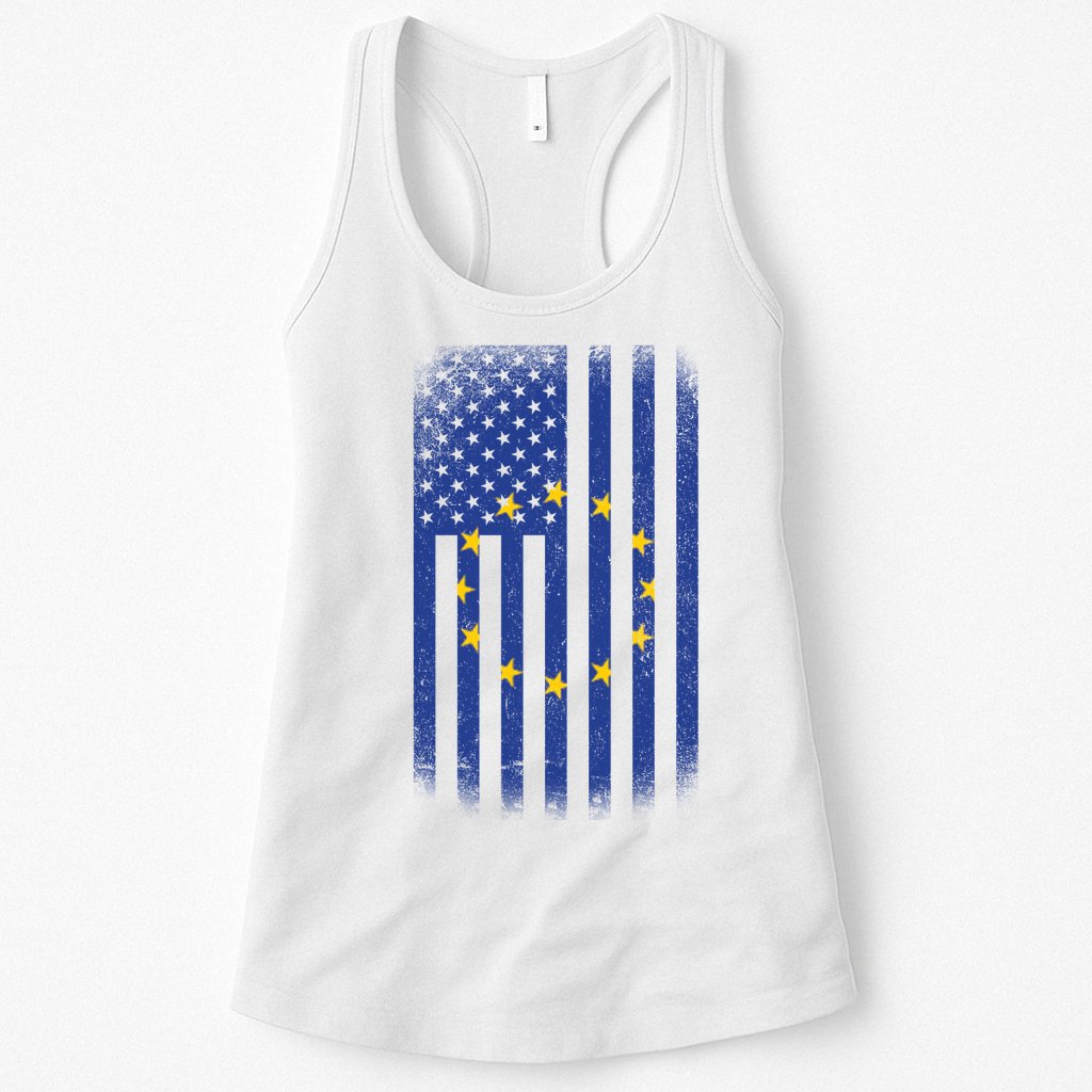 Vintage European Flag Womens Tank Top
