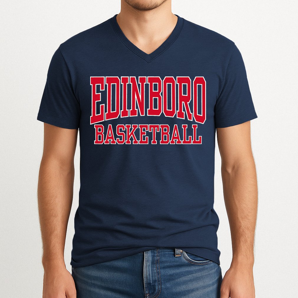 Edinboro University Pennsylvania Basketball 01 V-Neck T-Shirt
