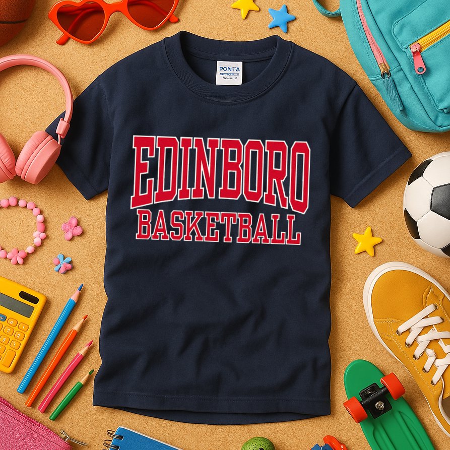 Edinboro University Pennsylvania Basketball 01 Kids T-Shirt