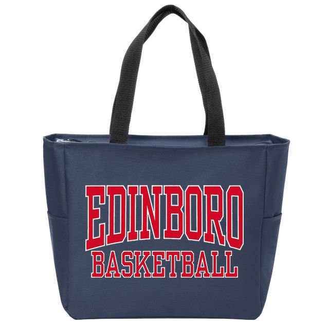 Edinboro University Pennsylvania Basketball 01 Zip Tote Bag