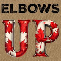 Elbows Up Proud Canadians Against Tariffs Cotton Canvas Backpack