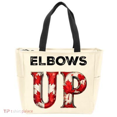Elbows Up Proud Canadians Against Tariffs Zip Tote Bag