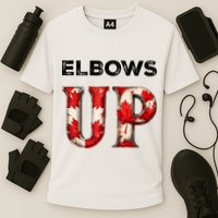 Elbows Up Proud Canadians Against Tariffs Cooling Performance Crew T-Shirt