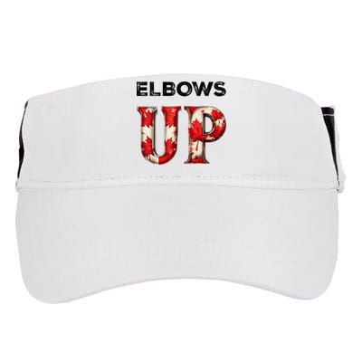 Elbows Up Proud Canadians Against Tariffs Adult Drive Performance Visor