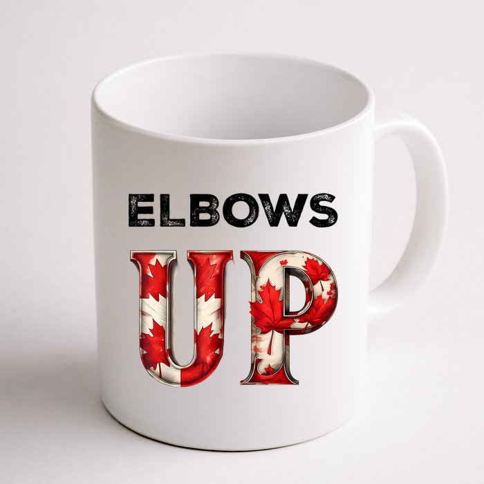 Elbows Up Proud Canadians Against Tariffs Mug