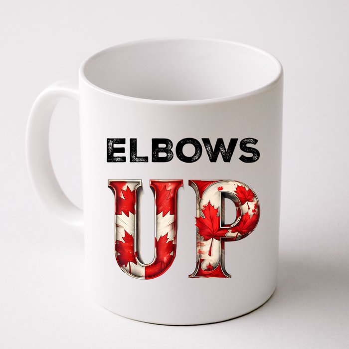 Elbows Up Proud Canadians Against Tariffs Mug