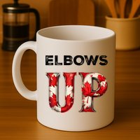 Elbows Up Proud Canadians Against Tariffs Mug