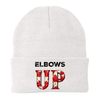 Elbows Up Proud Canadians Against Tariffs Beanie