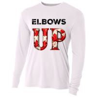 Elbows Up Proud Canadians Against Tariffs Cooling Performance Long Sleeve Crew