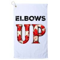 Elbows Up Proud Canadians Against Tariffs Golf Towel