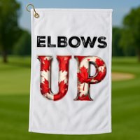 Elbows Up Proud Canadians Against Tariffs Golf Towel