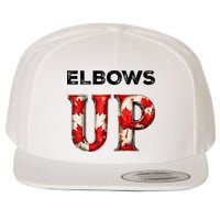 Elbows Up Proud Canadians Against Tariffs Wool Snapback Cap
