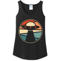 Extraterrestrial Ufo Saucer Spaceship Vintage Alien Ladies Essential Tank