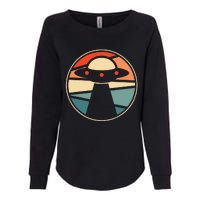 Extraterrestrial Ufo Saucer Spaceship Vintage Alien Womens California Wash Sweatshirt