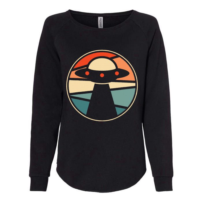 Extraterrestrial Ufo Saucer Spaceship Vintage Alien Womens California Wash Sweatshirt