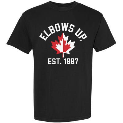Elbows Up Strong Canada Est 1867 Proud Canadian Garment-Dyed Heavyweight T-Shirt