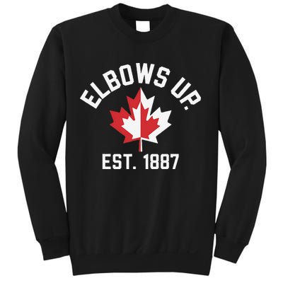 Elbows Up Strong Canada Est 1867 Proud Canadian Sweatshirt