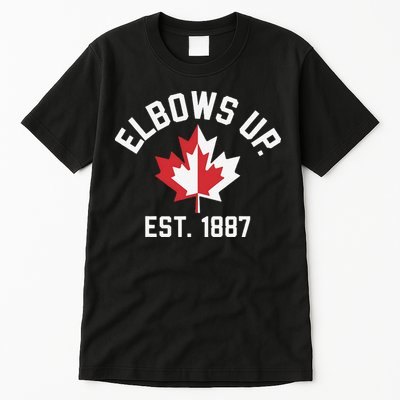 Elbows Up Strong Canada Est 1867 Proud Canadian Tall T-Shirt
